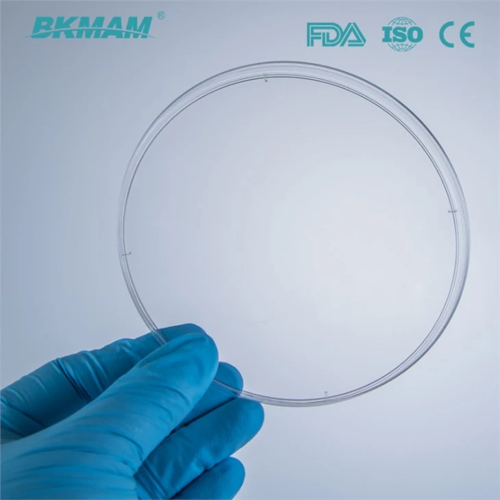 90mm/100mm/120mm/150mm High Transparent PS Sterile Petri Dishes